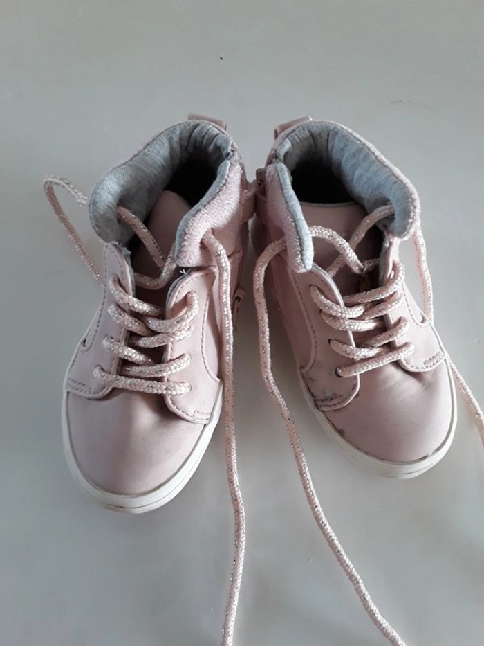 Chaussures / tennis bébé fille rose obaibi - pointure 21