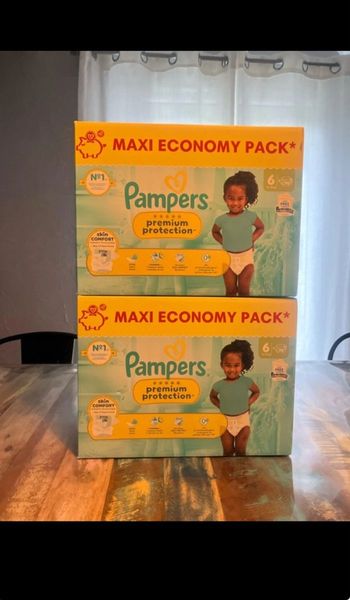 2 packs Pampers premium protection taille 6