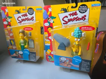 Figurine Playmates Simpsons Mel série 5 + Edna série 7 WOS