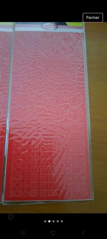 4 planche d'autocollants rouges Bonnes cœur cadeau