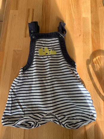 Salopette courte bébé 12 mois Obaibi