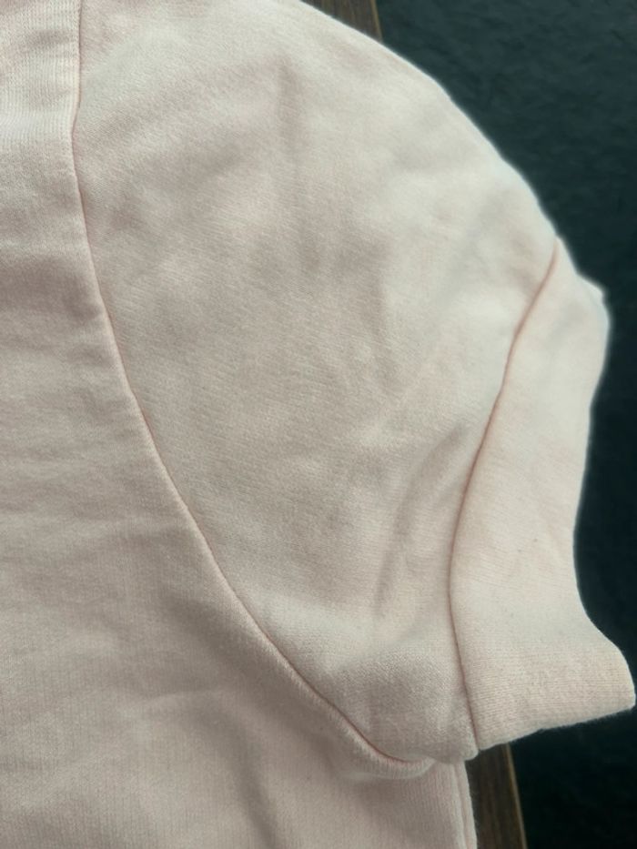 Sweat tee shirt MC petit bateau rose pale 12ans - photo numéro 4