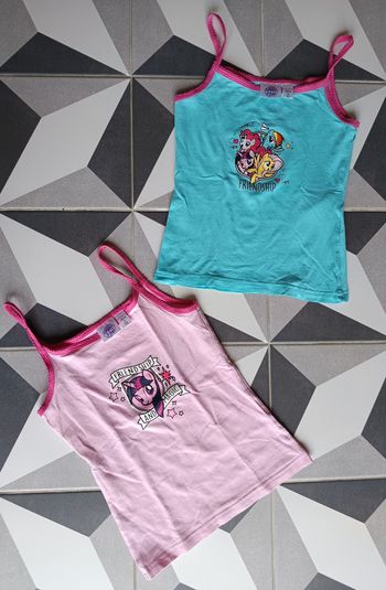 Lot de 2 débardeurs My little pony Hasbro 5/6 ans