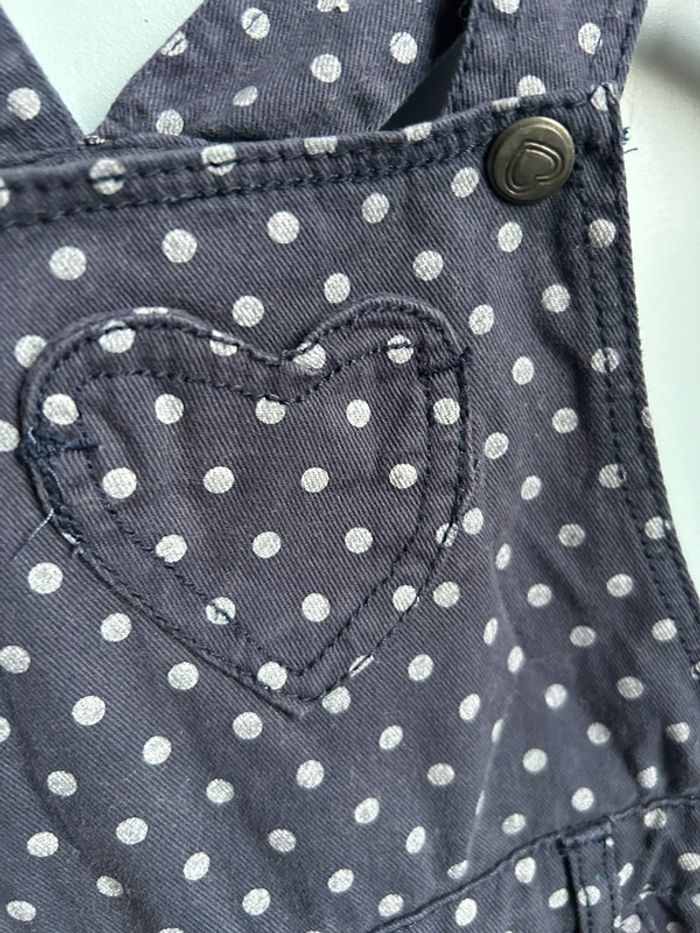 Robe salopette jean , miss cutie, 9-12 mois. - photo numéro 4