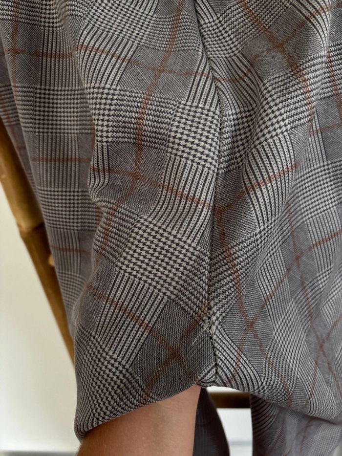 pantalon slim à carreaux zara taille 38 / M - photo numéro 6
