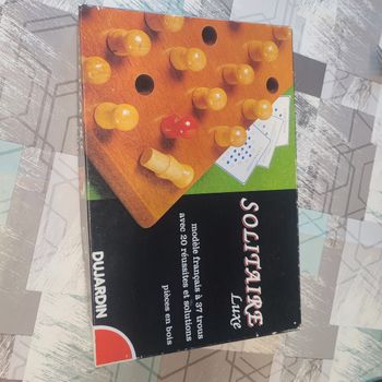 Solitaire luxe Dujardin complet dans boîte d'origine vintage