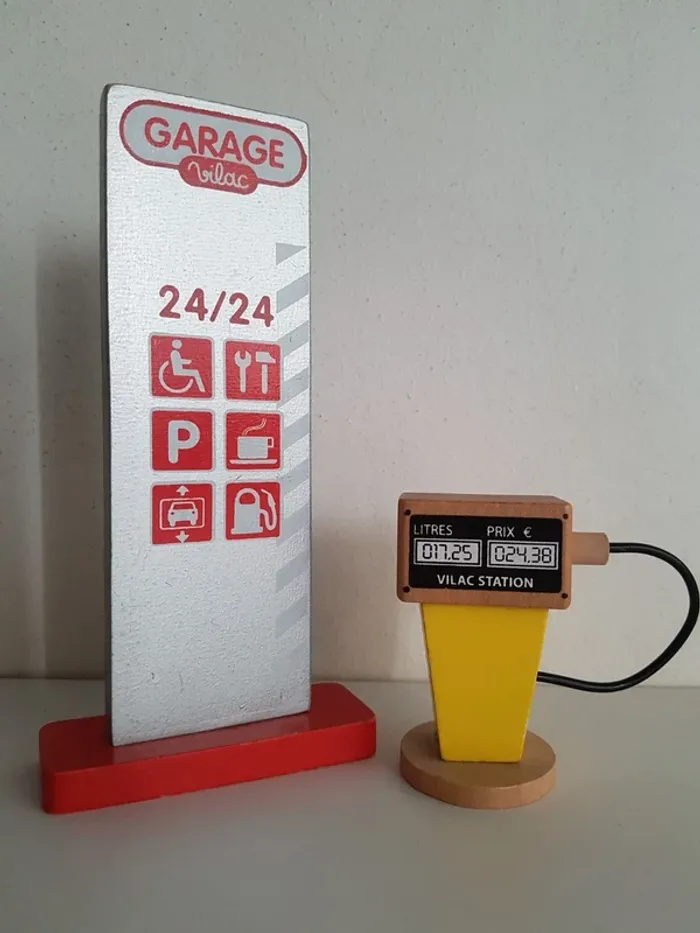 Accessoires en bois pour circuit de petites voitures - photo numéro 14