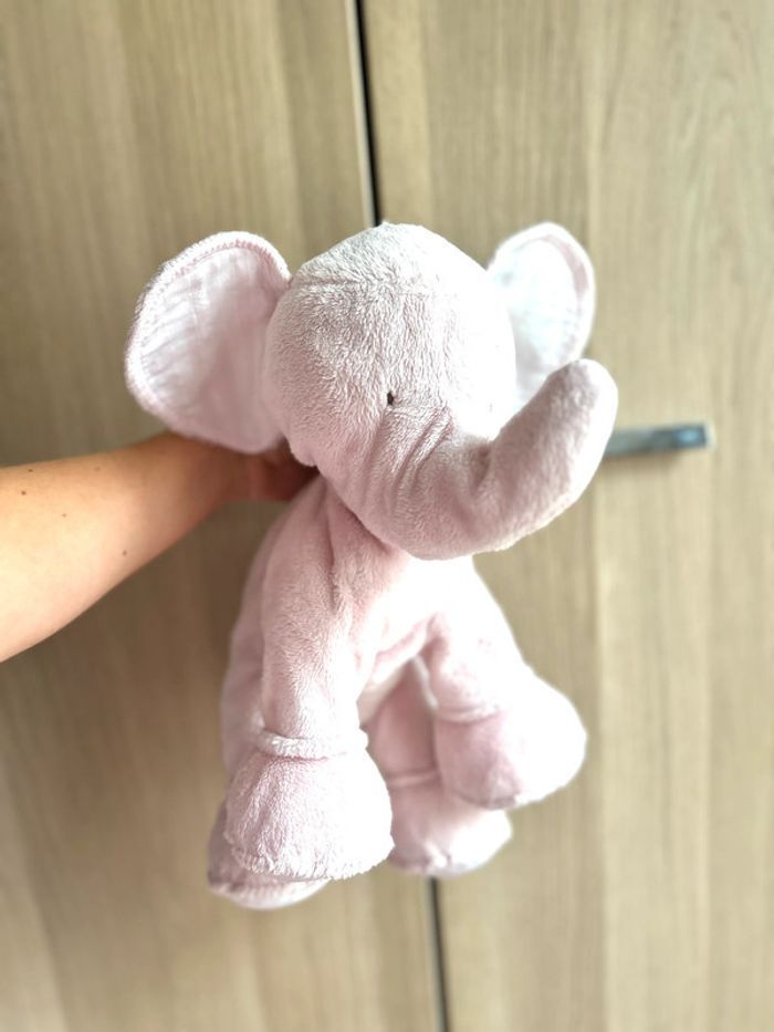 Peluche Ferdinand l'éléphant Rose (25 cm) Tartine et chocolat - photo numéro 11