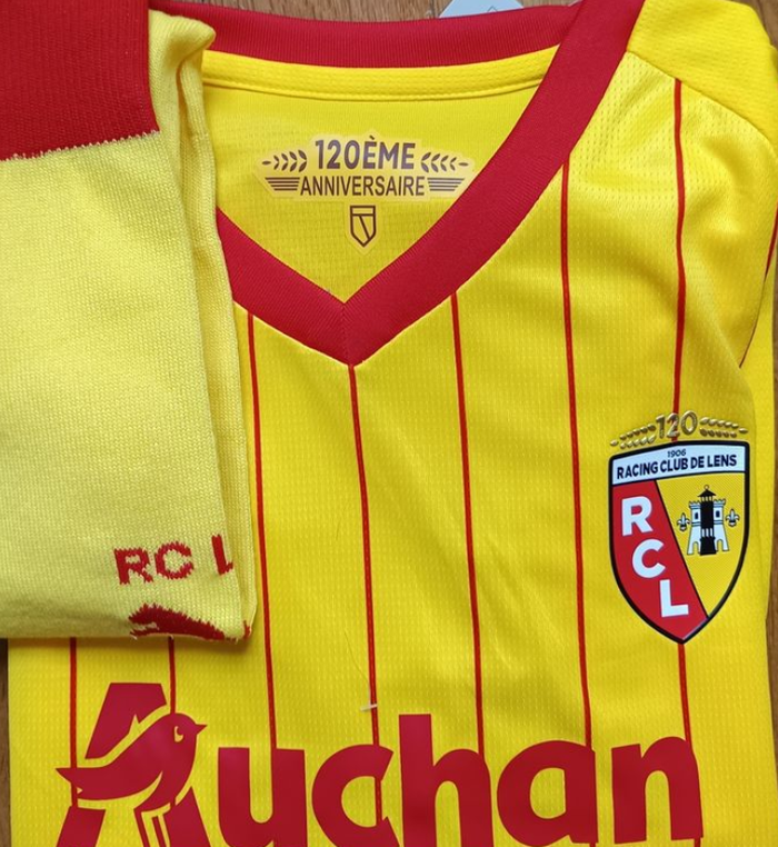 Kit football taille 10 ans modèle RC Lens 2026 domicile - photo numéro 6