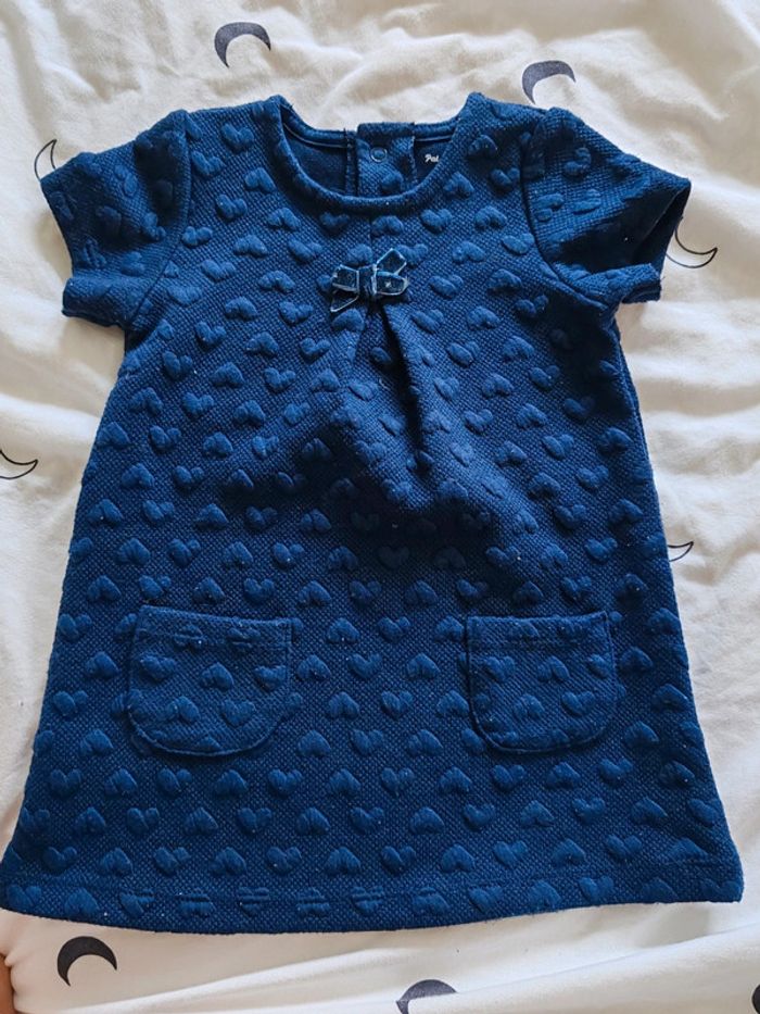 robe marine à cœurs 6 mois