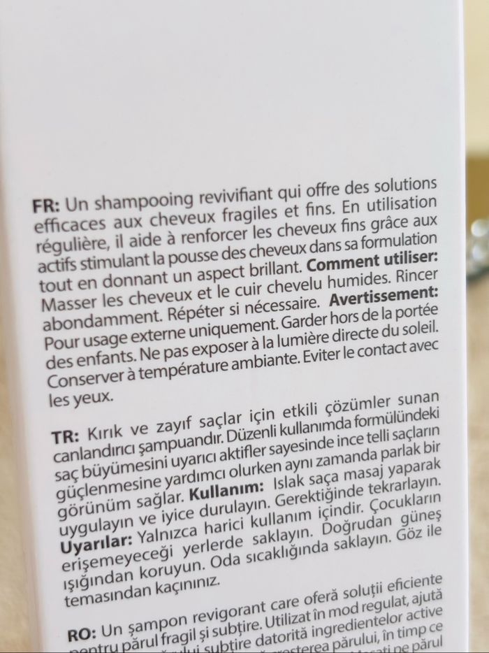 Shampoo Reviving Revitalizante Farmasi Dr. Tuna para cabellos frágiles - photo numéro 5
