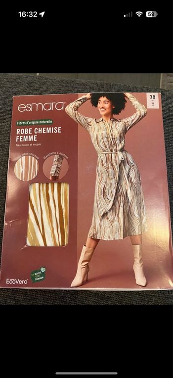 Robe esmara taille 38 neuve