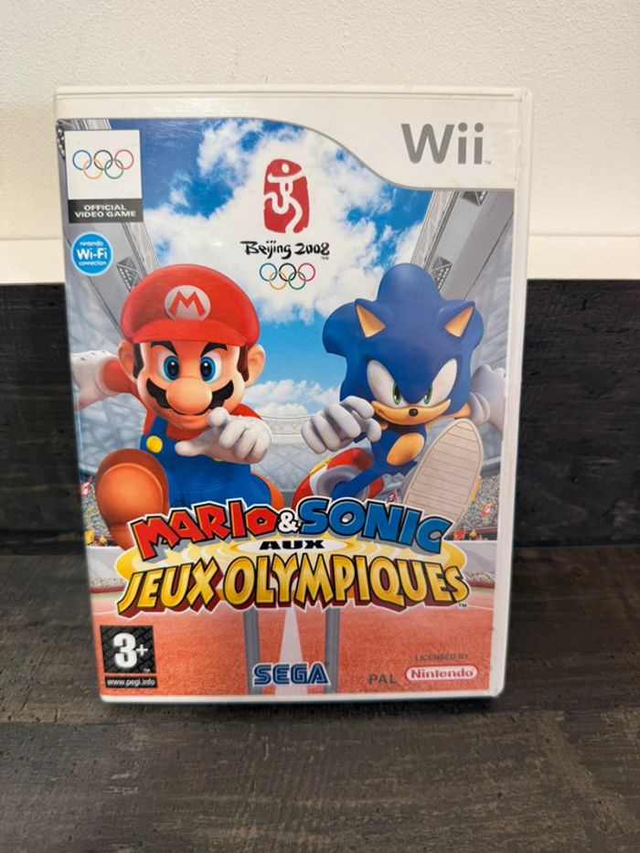 Jeu wii Mario et sonic aux jeux olympiques