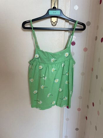 Débardeur fille vert