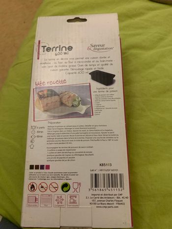 Moule terrine 600 ml