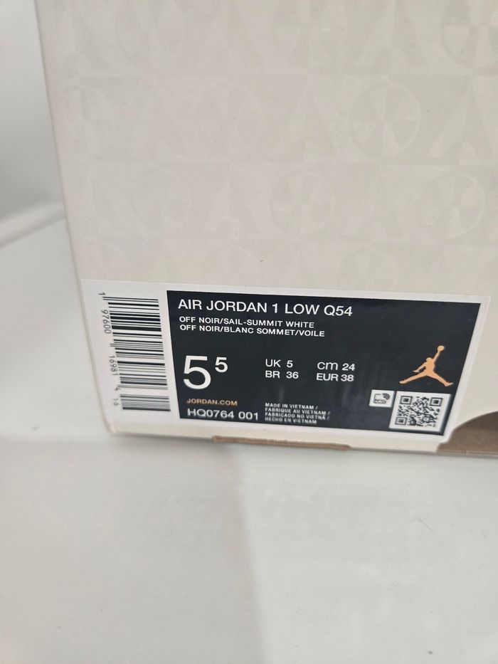 Nike Jordan 1 low taille 38 neuves blanc noir crème - photo numéro 8