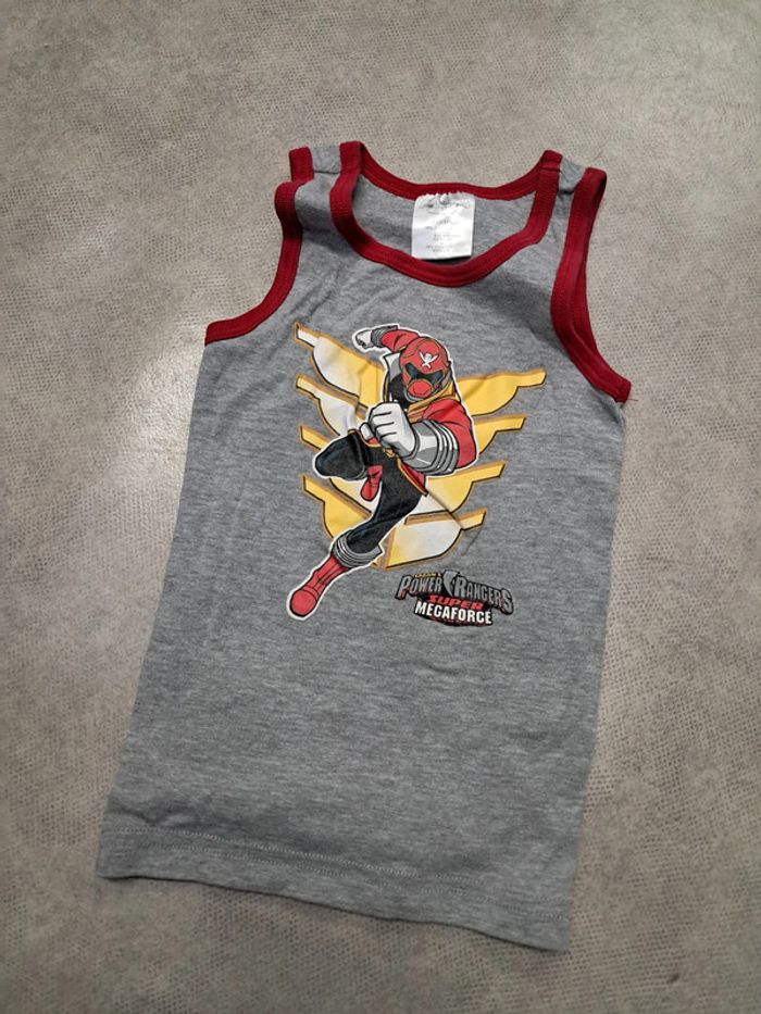 tee shirt débardeur garcon 5 ans power rangers