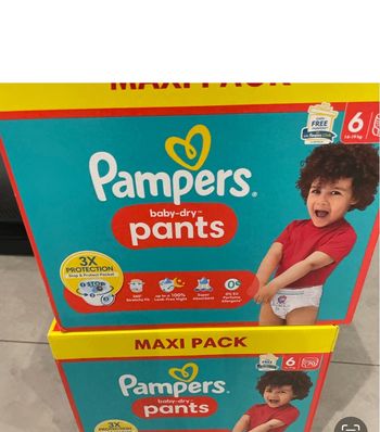 Lots 2 cartons de couches Pampers taille 6 pants 