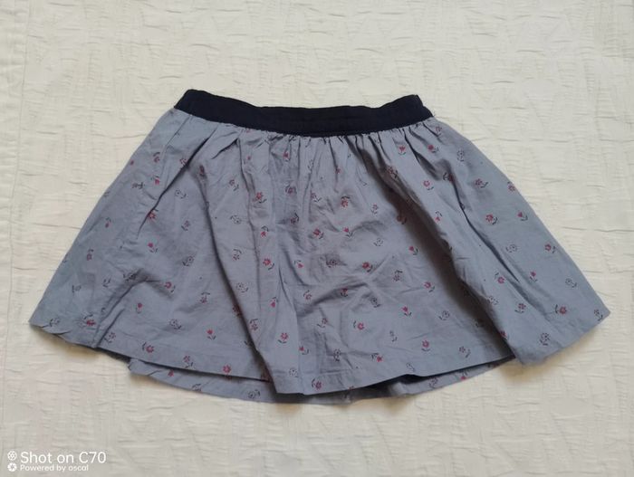 Vertbaudet jupe réversible gase de coton 8 ans - photo numéro 2