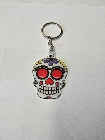 Porte clés tête de mort mexicaine