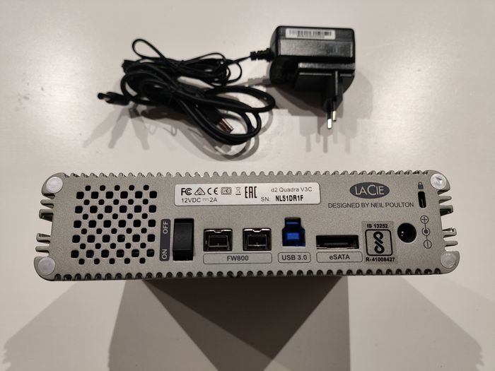 Disque Dur Externe Lacie D2 Quadra V3C 3TO - 3 To V3 USB3 USB 3.0 FW800 FireWire Fire Wire eSata Mac 7200 Tr/Min - photo numéro 2