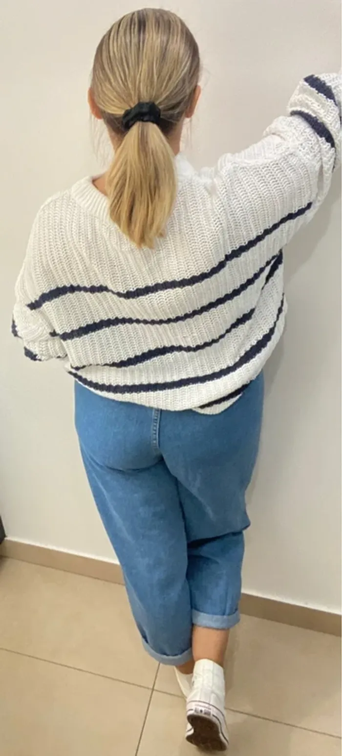 Pull Côtelé Femme Taille M - photo numéro 6
