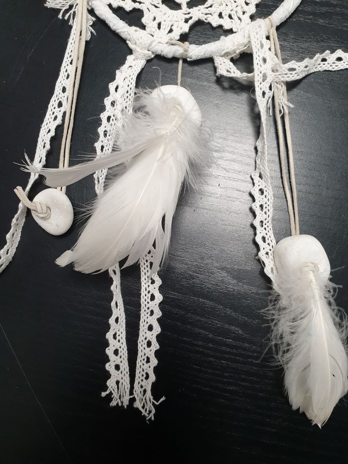 Attrape rêve blanc - photo numéro 3