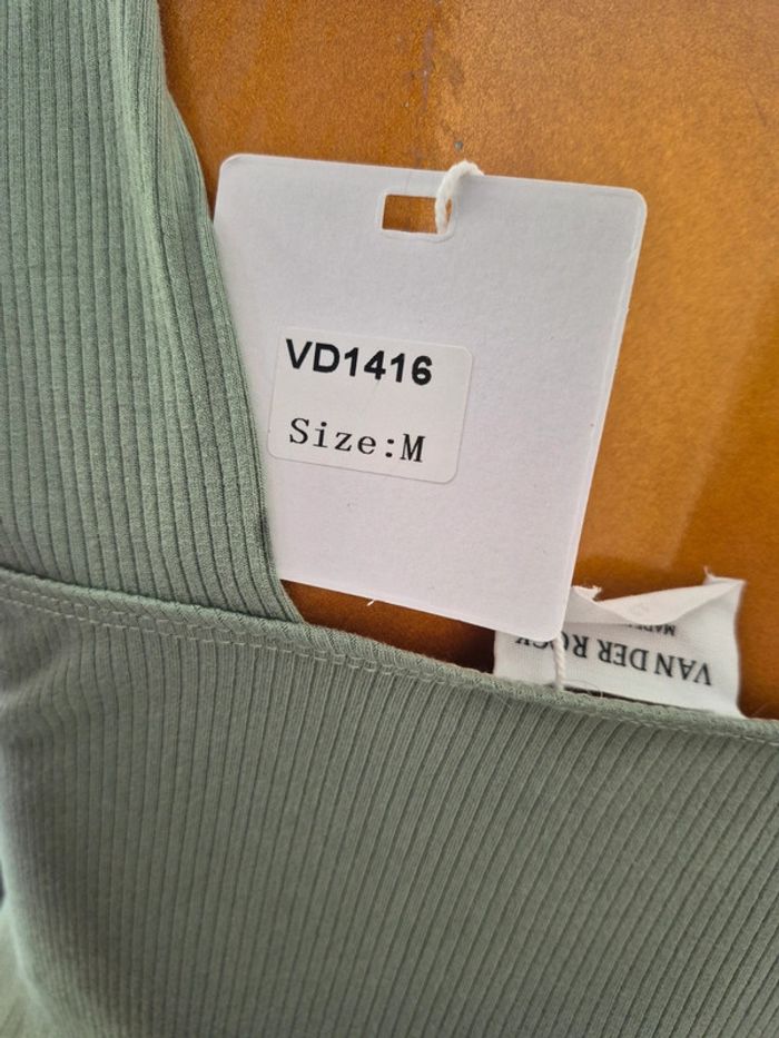 Robe Courte Sauge Femme Taille M/38 - photo numéro 3