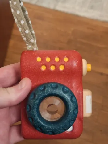 appareil photo en bois