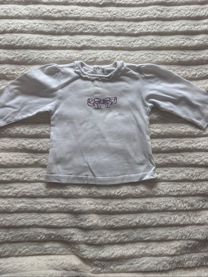Lot 7 tshirts manches longues 12 mois - photo numéro 3