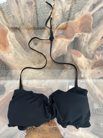 Haut de maillot de bain noir Calliope