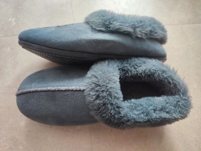 Chaussons, pantoufles fourré grise 36/37 - photo numéro 2