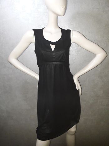 robe noire bi matière la mode est à vous taille 38