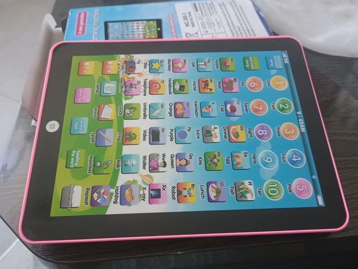 Tablette éducative Tactile Pour Tout-petits - Apprentissage Alphabets, Chiffres, Sons - Écran Doux, Portable, Piles Nécessaires - Pour Enfants 3 Ans Et Plus