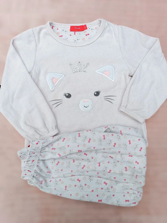 🔸 Pyjama 2 Pièces Chaton - 3 Ans🔸