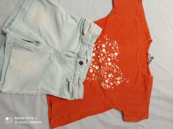 ens short et tee shirt taille 8 ans réf 871 B4
