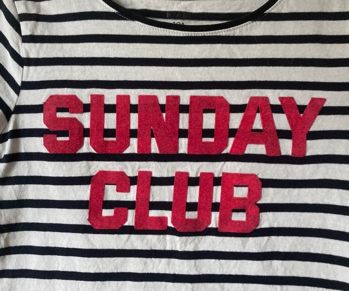 Tee-shirt rayé Sunday club - photo numéro 2