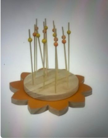 Support 14 trous pour pics à brochettes