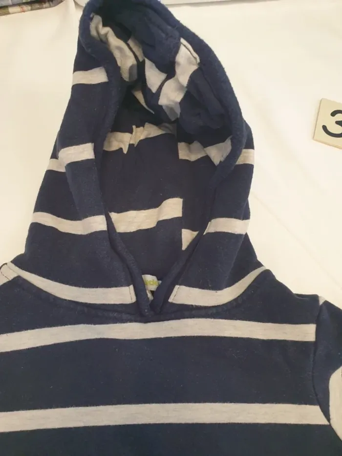 Robe sweat Vertbaudet rayé 3 ans - photo numéro 3