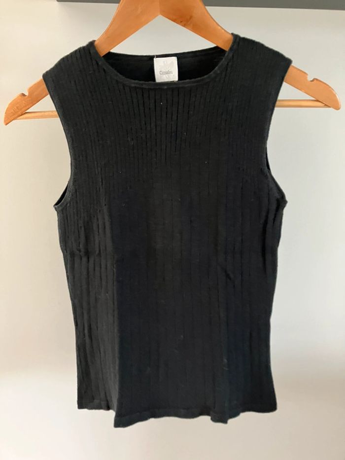 Débardeur noir Camaïeu taille 1
