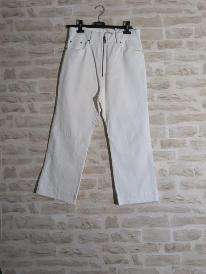 Pantalon blanc Mango Special Comited Collection - Taille 36 - Coton & Lin - Neuf avec étiquette