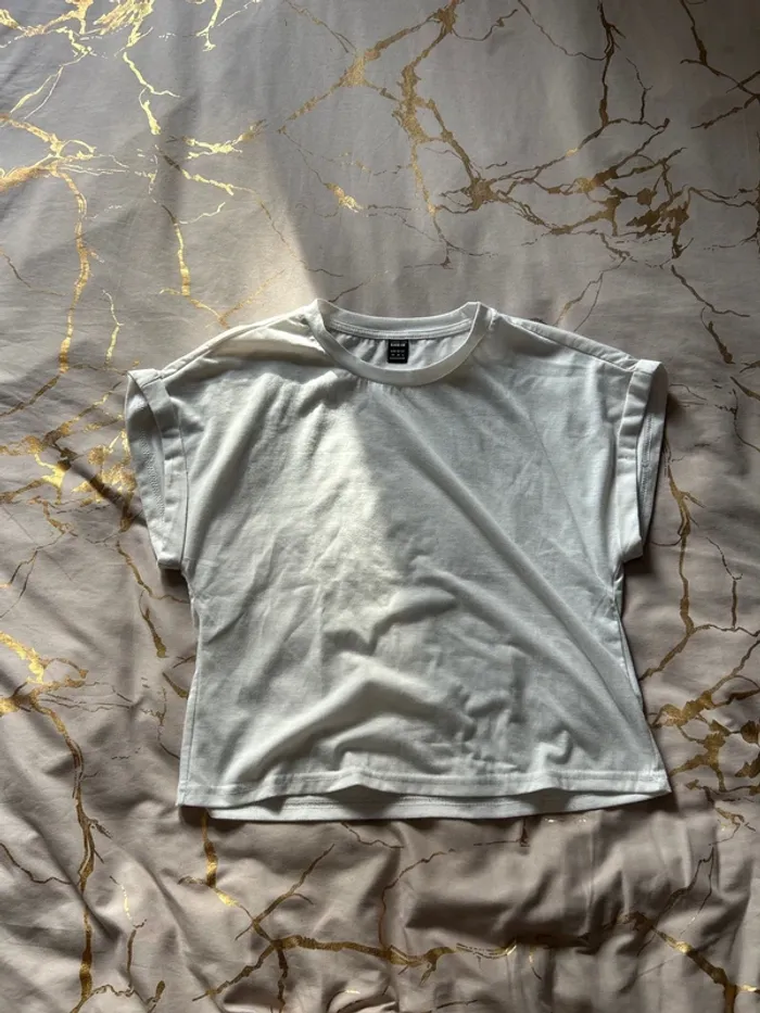 T shirt blanc femme