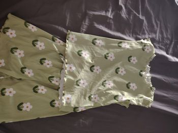 Pyjama vert fleurs