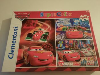 lot de 3 puzzles Cars