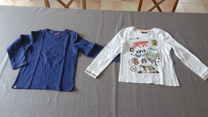 2 tee-shirts garçon sergent major 7 ans - photo numéro 1