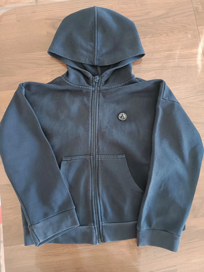 Gilet sweat zippé Petit Bateau 8 ans