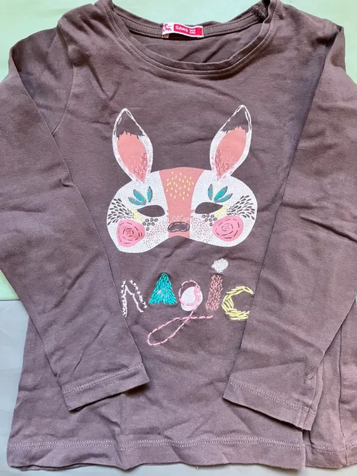 Lot de 5 tee-shirts ML fille 5 ans - photo numéro 4