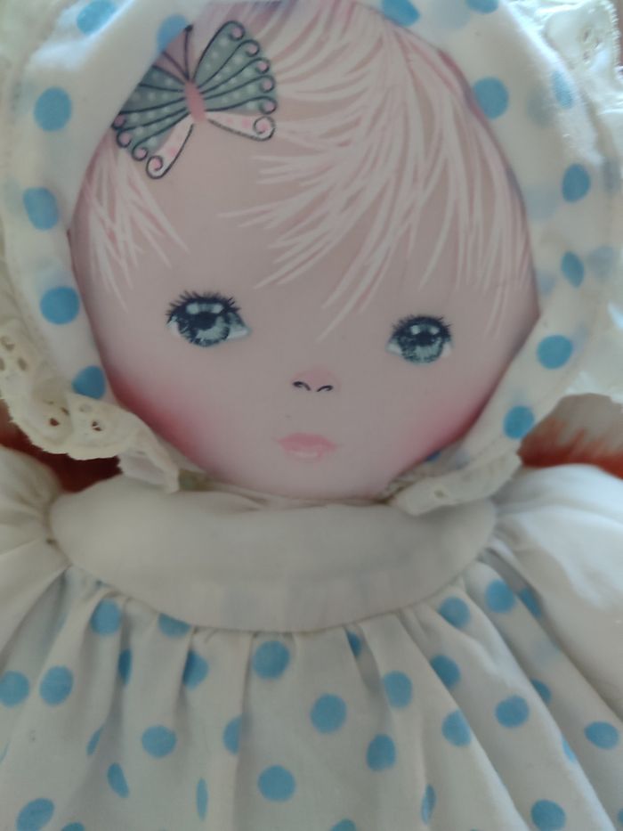 Doudou poupée vintage - photo numéro 2