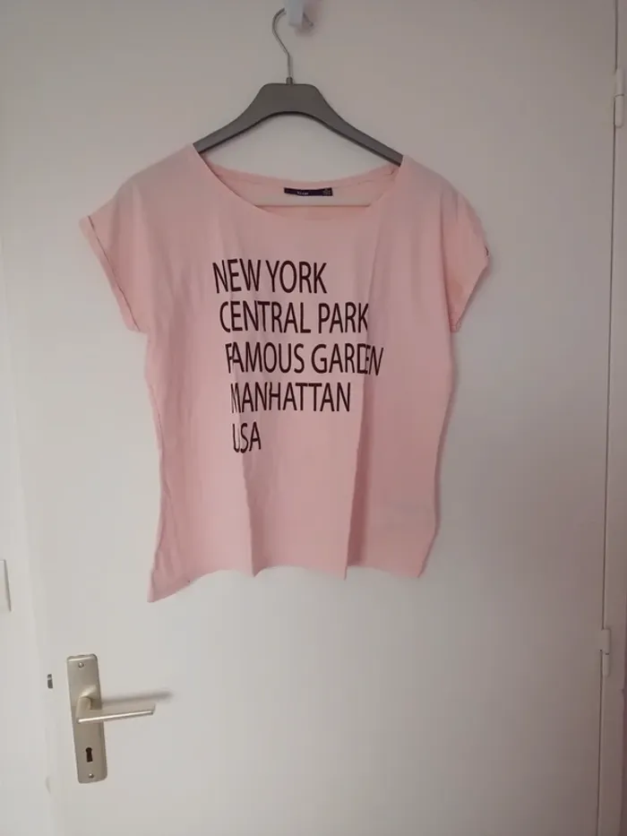 Tee shirt femme rose