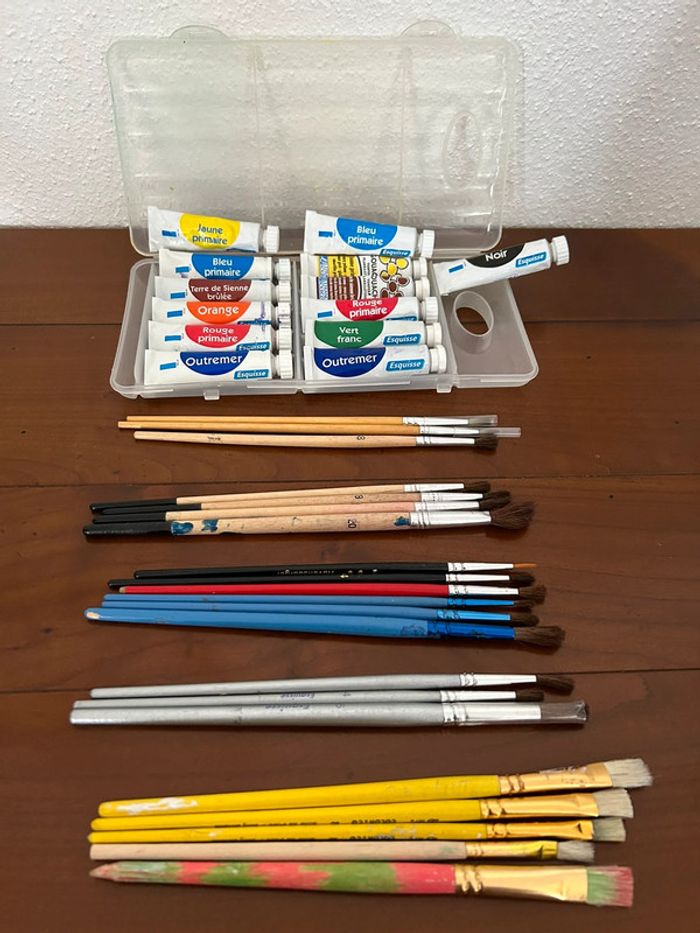 Peinture + pinceaux